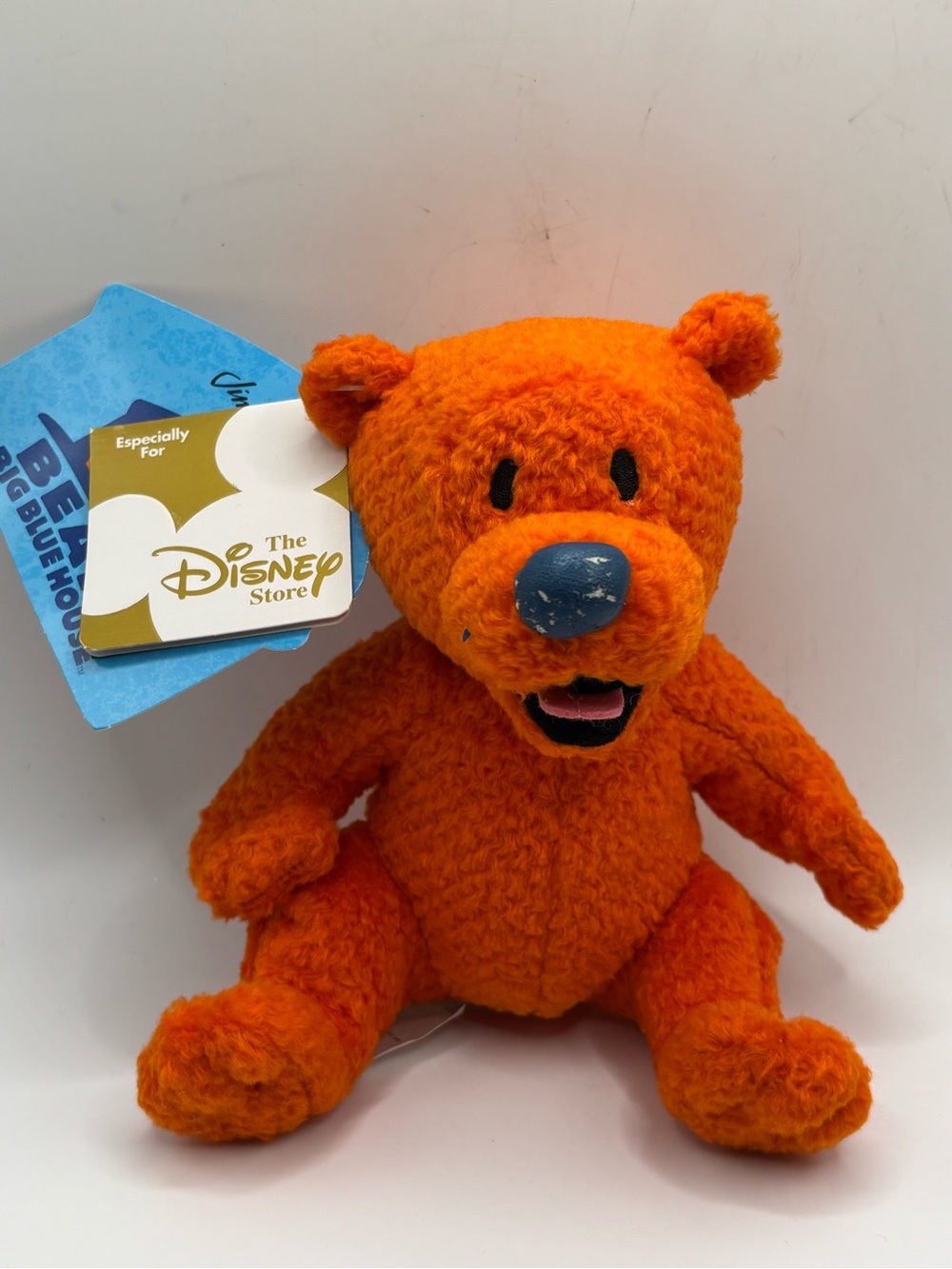 Vintage Bear In The Big Blue House Ojo Plush Jim Henson Disney Store NWT NICE